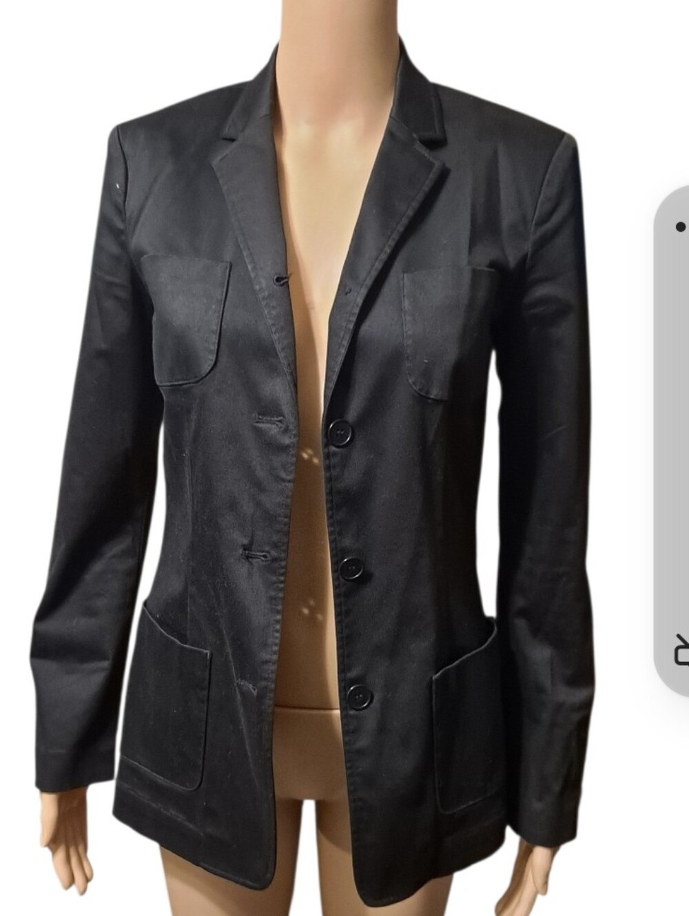 The Limited Stretch Black Utilitarian Blazer